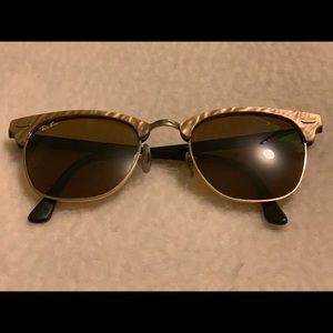 Tan Ray Ban Clubmasters
